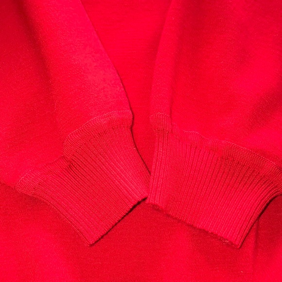 St. Croix Knits Men’s Red V-Neck Cardigan Sweater - Picture 6 of 9